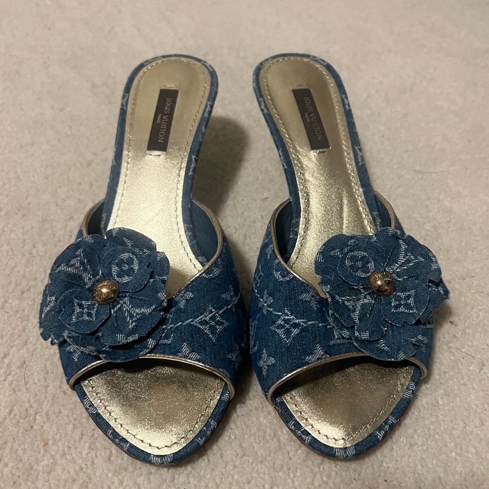 COPY - Authentic Louis Vuitton Freesia Open Toe Mule EU 36.5 US 6